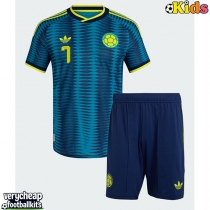 Colombia Luis Diaz #7 Replica Away Minikit World Cup 2026 Short Sleeve (+ pants)